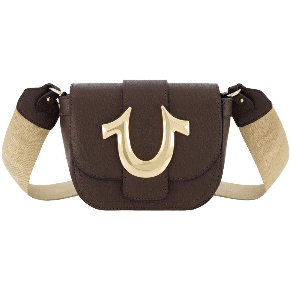 7366 Crossbody Bag, Mini Flap Adjustable Shoulder Handbag with Horseshoe